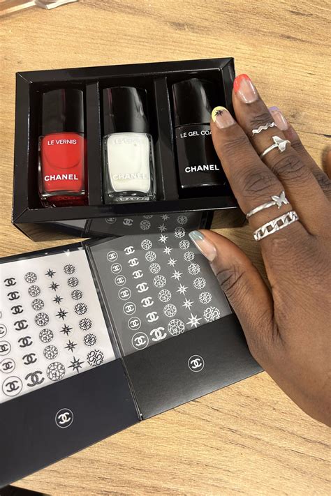 chanel nail decal kit